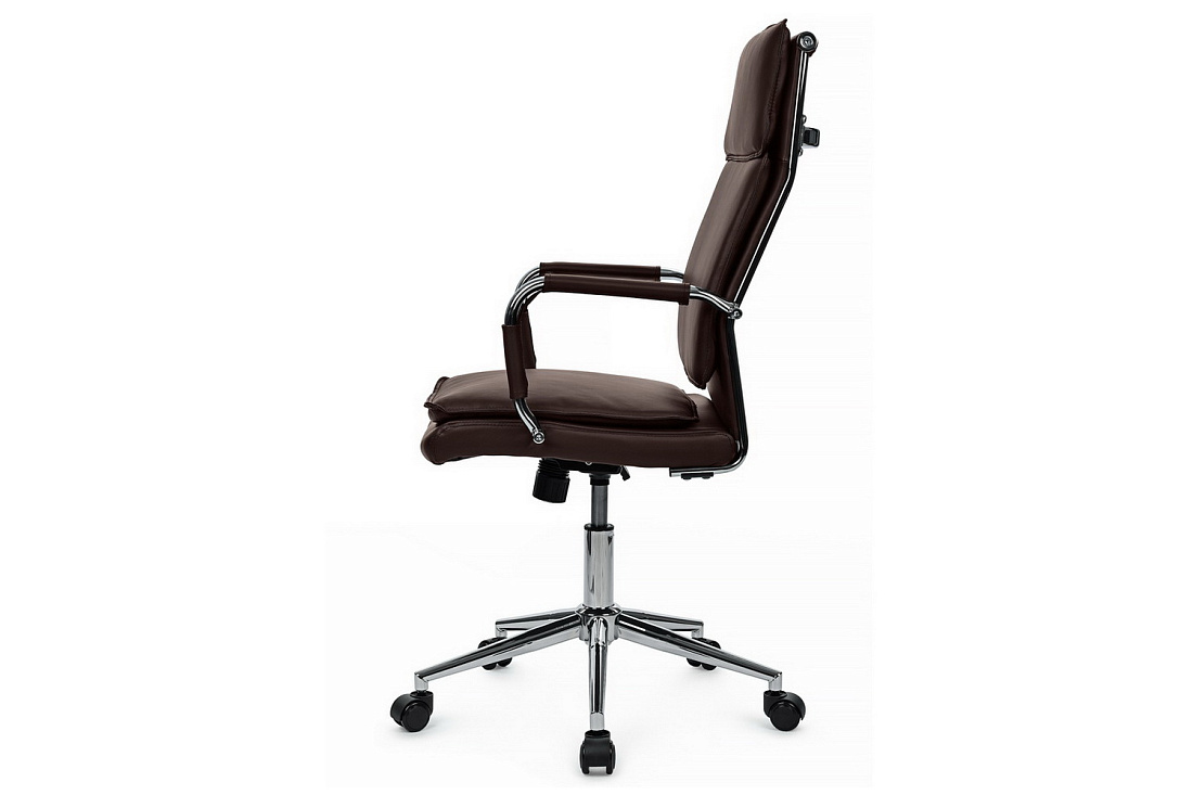 кресло руководителя rv chair dil 6018h тёмно-коричневая экокожа фото